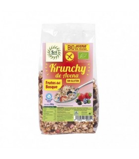 KRUNCHY AVENA BIO FRUTOS BOSQUE S/G 350gr SolNatural