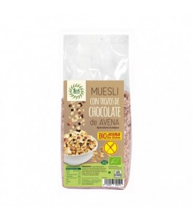 MUESLI AVENA CHOCO BIO S/G 425gr SolNatural