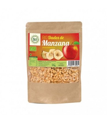 DADOS MANZANA DESHIDRATADA 125 gr SolNatural