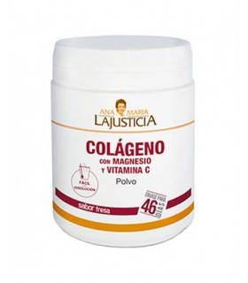 COLAGENO MAGNESIO+VIT C POLVO FRESA 350gr A.M.JUSTICIA