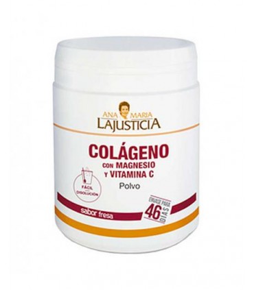COLAGENO MAGNESIO+VIT C POLVO FRESA 350gr A.M.JUSTICIA
